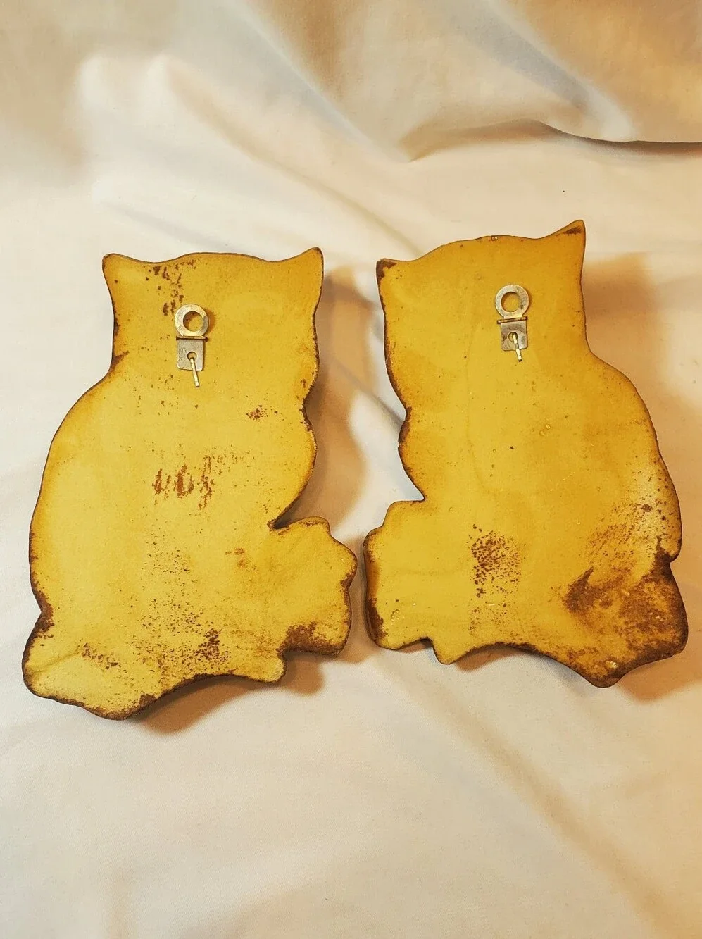 Homco Vtg 1970's Brown Foam Owl Wall Hangings Rustic Wall Decor. Set Of 2